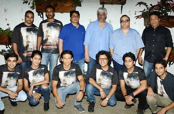 The movie's (Happy Journey) first look was unveiled by three Bollywood biggies yesterday namely Rajkumar Santoshi, Vashu Bhagnan