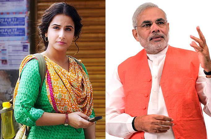 Vidya Balan and Narendra Modi