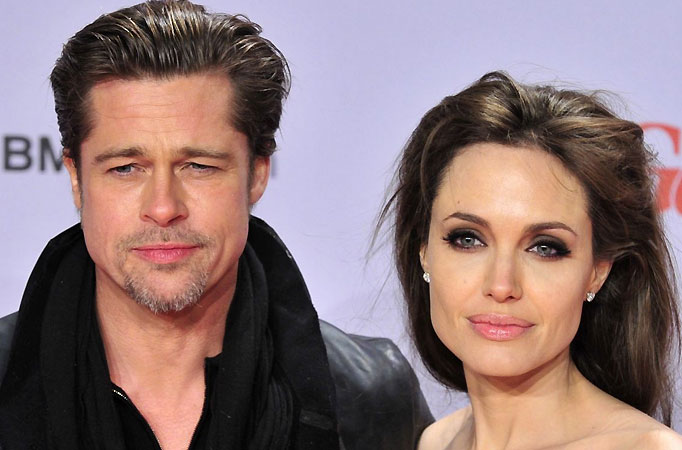 Brad Pitt and Angelina Jolie 