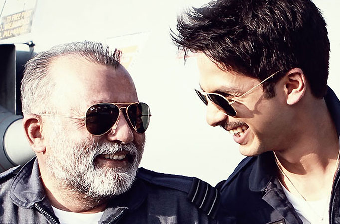 Shahid and Pankaj Kapur