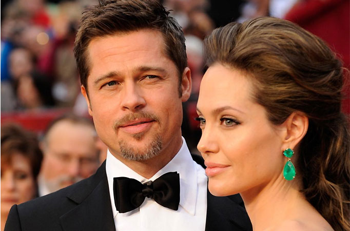 Angelina Jolie and Brad Pitt 