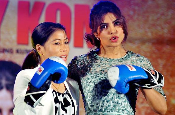 Priyanka Chopra with Mary Kom