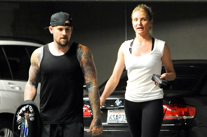 Cameron Diaz and Benji Madden 