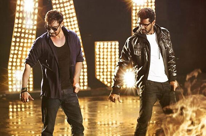 Ajay Devgn and Prabhudheva in Action Jackson