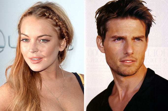 Lindsay Lohan and Tom Cruise