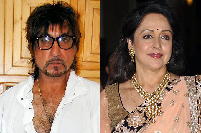 Shakti Kapoor and Hema Malini