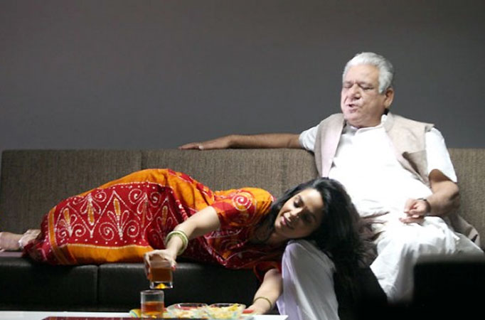 Om Puri and Mallika Sherawat in Dirty Politics