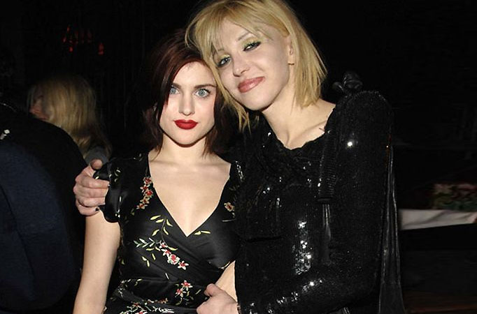 Singer Courtney Love with daughter Frances Cobain