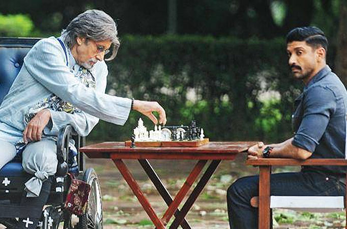 Amitabh Bachchan and Farhan Akhtar in Wazir