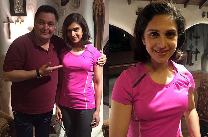 Rishi Kapoor and Meenakshi Seshadri