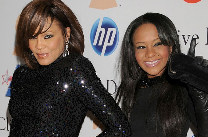 Whitney Houston and Singer Bobbi Kristina Brown 