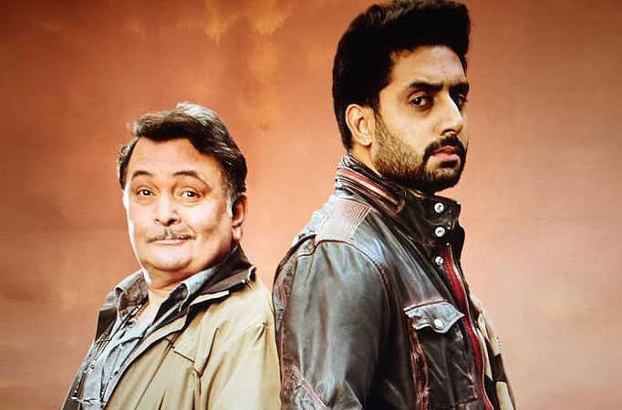 Rishi Kapoor and Abhishek Bachchan