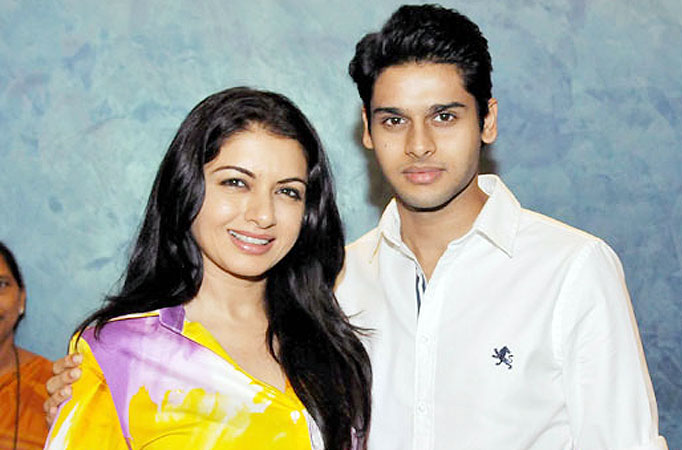 Actress Bhagyashree with her son Abhimanyu