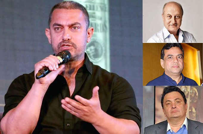 #IntoleranceDebate: Anupam, Paresh, Rishi lash out at Aamir over his controversial statement 