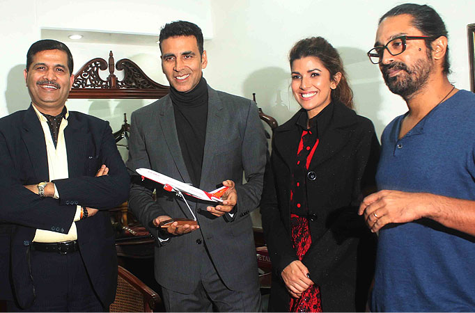 'Airlift' team promotes film at Air India office