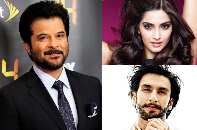 Anil Kapoor, Sonam Kapoor and Ranveer Singh