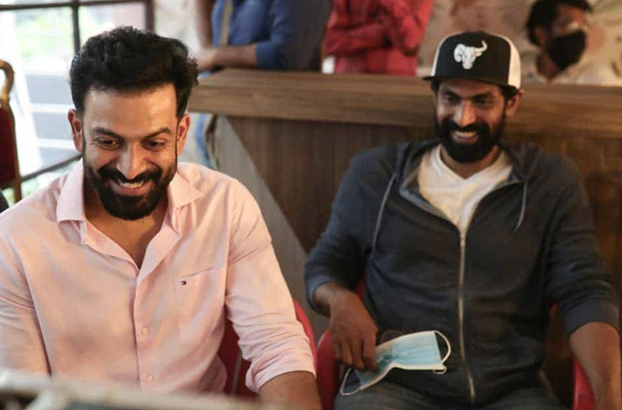 Prithviraj catches up with 'Bheemla Nayak' countepart Rana Daggubati