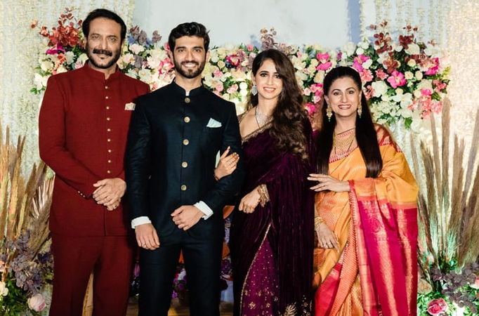 Milind Gunaji's Son Abhishek Gunaji & Radha Patil's Wedding Reception Was A Starry Affair In Mumbai