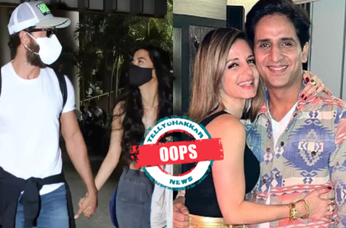 Oops! After Hrithik-Saba, Sussanne Khan was spotted at the airport walking hand-in-hand with rumoured beau Arslan Goni