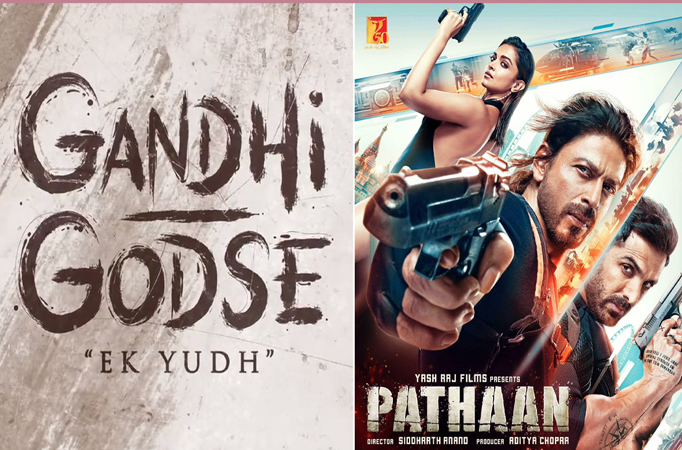 Pathaan vs Gandhi - Godse Ek Yudh: Shah Rukh Khan starrer to clash with Rajkumar Santoshi’s directorial on the same weekend 