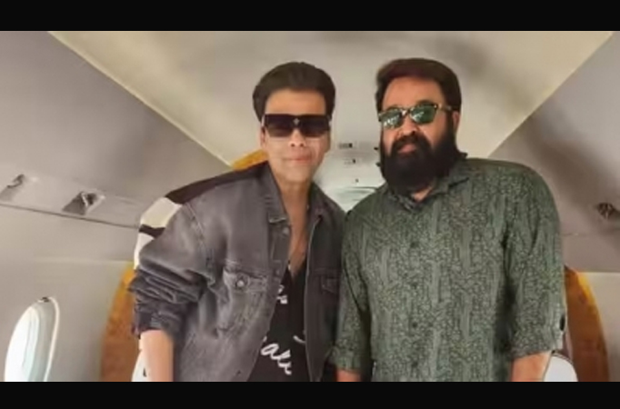 KJo has a 'fan moment' with Mohanlal, calls him one of the best actors in India