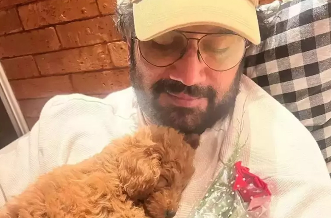 Sharad Kelkar welcomes furry friend named Rayaa into the family