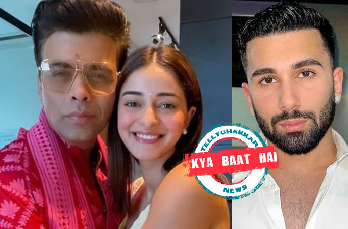 Ananya Panday and Karan Johar