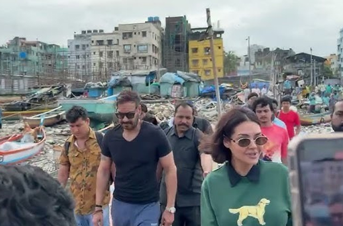 Ajay Devgn and Esha Gupta