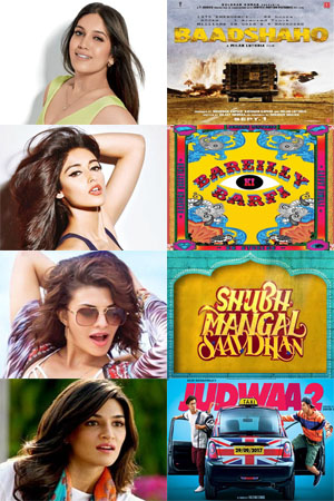 Match these Bollywood actresses with their movies.