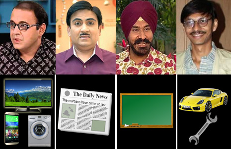 Match Taarak Mehta characters with their professions