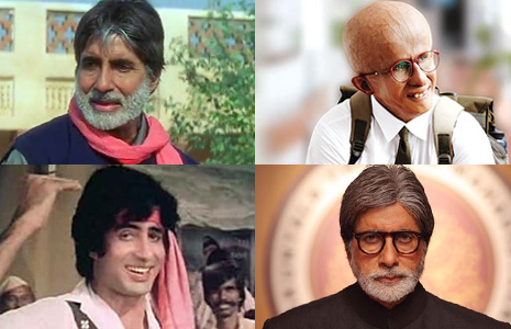 Match the character names of Amitabh Bachchan with his films.
