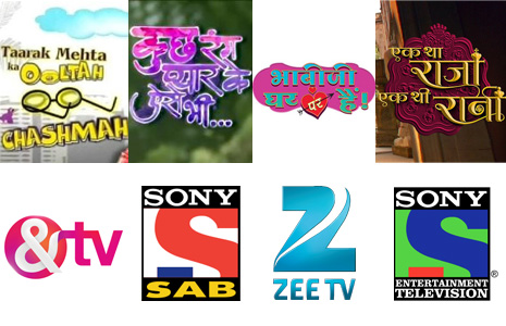 Match these TV shows and channels.