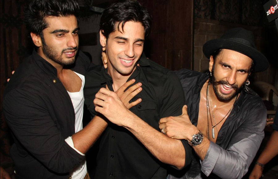 Arjun Kapoor, Siddharth Malhotra, Ranveer Singh