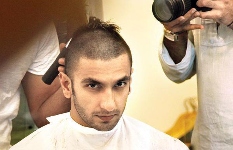 Ranveer goes bald for Bajirao Mastani