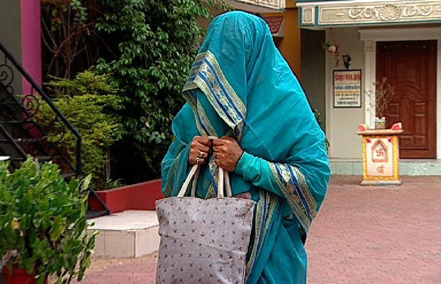 Mr. Bhide in Saree