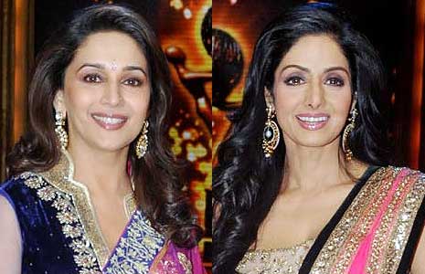 Madhuri Dixit and Sridevi