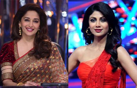 Madhuri Dixit and Shilpa Shetty