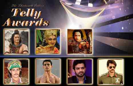 Who will win the Best Actor in a Lead Role (Male) in the 13th Indian Telly Awards?