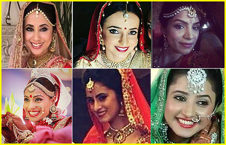 Which actress looked MOST GORGEOUS as a bride?