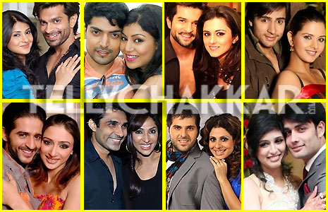 Following couples acted together in which TV shows?