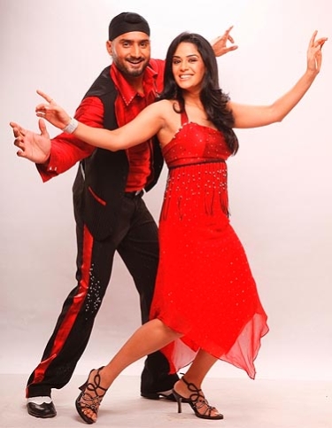 Harbhajan  and mona Singh 