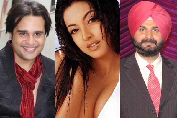 Krushna Abhishek, Tanushree Dutta and Navjot Singh Sandhu