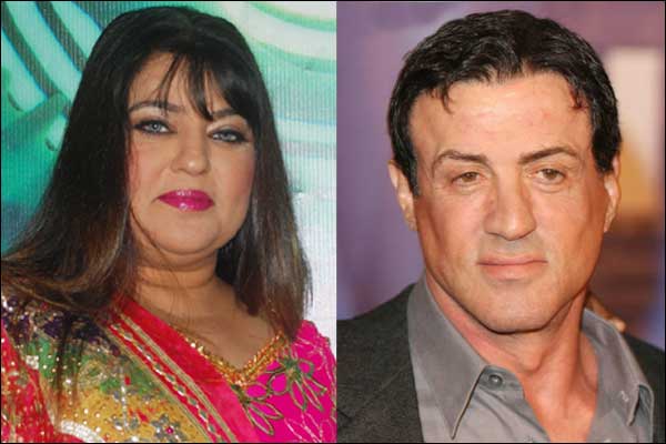 Dolly Bindra and Sylvester Stallone