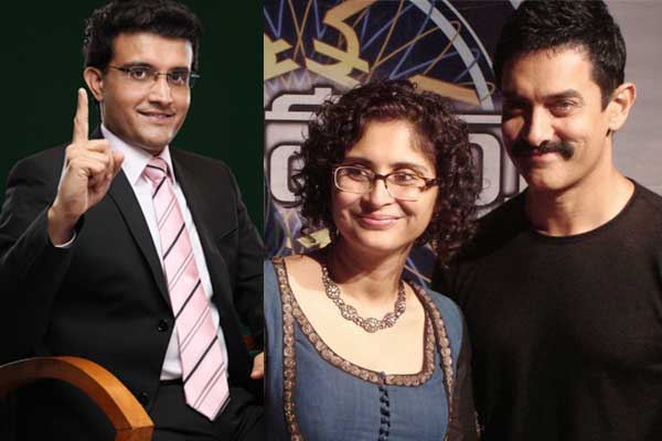 Sourav Ganguly, Aamir Khan and Kiran Rao