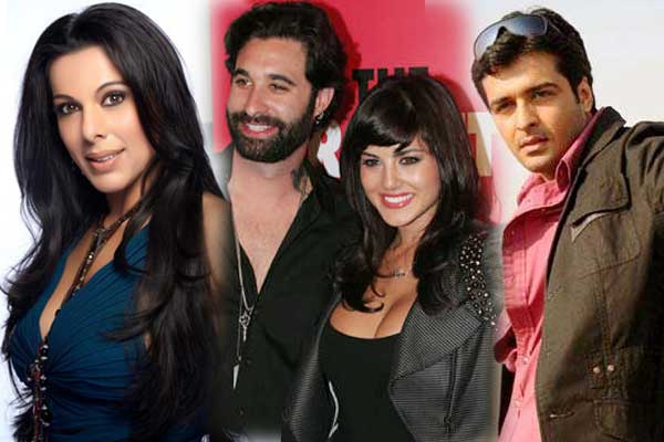 Pooja Bedi, Daniel Webber and Sunny Leone, Sachin Shroff