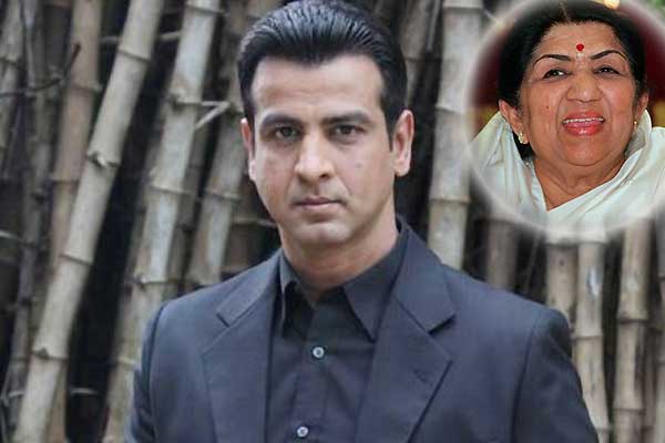 Ronit Roy and Lata Mangeshkar