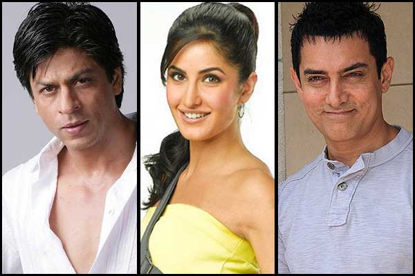 Shah Rukh Khan, Katrina Kaif and Aamir Khan