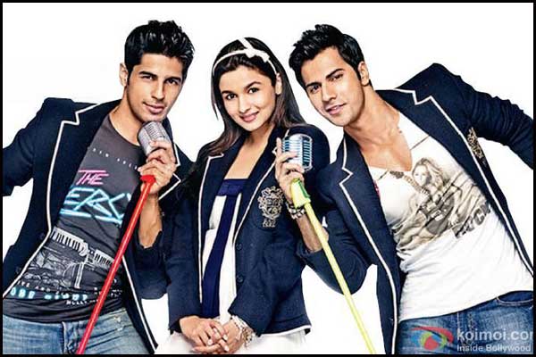 Siddharth Malhotra, Alia Bhatt and Varun Dhawan