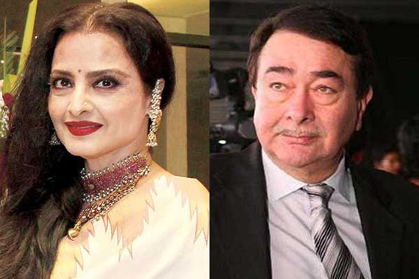 Rekha and Randhir Kapoor