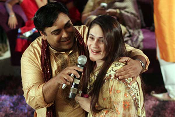 Ram Kapoor and Eva Grover 